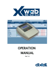 dixell XWEB 3000 Instruction manual