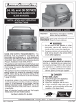 American Outdoor Grill 30 series Operating instructions