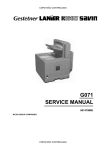 Ricoh Aficio CL5000 Service manual