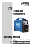 CIGWELD TRANSarc 170i Specifications