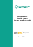 Quasar CF-4251 Installation guide