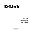 D-Link DSL-500 User`s guide