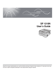 Ricoh SP 1210N User`s guide