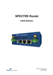 B&B Electronics SPECTRE User manual