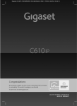 Siemens Gigaset C610 User guide