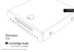 Cambridge Audio Sonata AR30 User`s manual