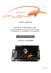 Atlona AT-HDRS User`s manual