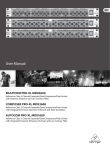 Mackie Quad Gate/Compressor User manual