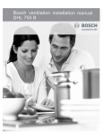 Bosch DHL 755 B Installation manual