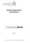 Maestro M100 2G User manual