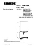 Cornelius SID851A/250S-BC Operator`s manual