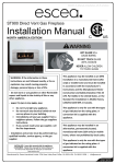 Escea ST900 Installation manual