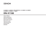 Denon DN-X1100 - DJ Mixer Owner`s manual