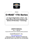CyberResearch CYRAQ 21A User`s manual