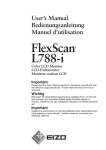 Eizo EIZO FlexScan L 788  L788 L788 User`s manual