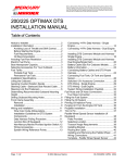 Mercury 200 Optimax Installation manual