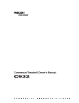 Precor Treadmills 932i Owner`s manual