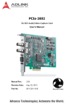 ADLINK Technology PCIe-FIW Series User`s manual