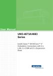 Advantech UNO-4683 User manual