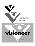 Visioneer ONETOUCH - FOR WINDOWS User`s guide