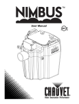 Chauvet NIMBUS User manual