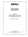 Ashly PROTEA SYSTEM II 4.24C Specifications