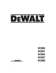 DeWalt DC987 Technical data