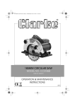 Clarke CCS185B Specifications