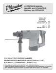 Milwaukee 5315-21 Operator`s manual