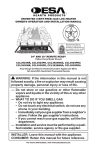 Comfort Flame CCL3924PRA Installation manual