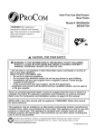 Procom MD300TGA Owner`s manual