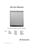 Dometic A552EM Service manual