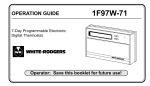 White Rodgers 1F97W-71 Programming instructions