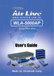 Air Live WLA-5000AP User`s guide
