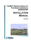 Vaisala TACMET MAWS201MP Installation manual