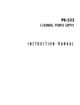 Clear-Com PS-10 Instruction manual