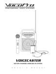 VocoPro VOICECASTER Operating instructions