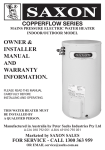 mains pressure electric water heater