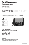 Schumacher Electric SSC-1500A Owner`s manual