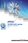 MSI B75A-G43 seres Specifications