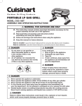 Cuisinart CGG-306 Operating instructions