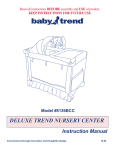 Baby Trend 8136BCC Instruction manual