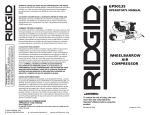 RIDGID GP90135 Operator`s manual