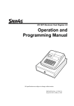 Sam4s ER-180T Operation and programming manual