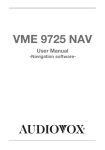 Audiovox VME 9725 User manual