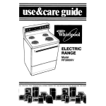 Whirlpool RF3000XV Specifications