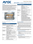 AMX MVP-8400 Specifications