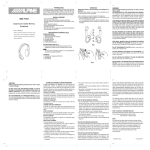 Alpine SHS-N251 User`s manual