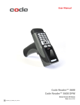 Code  Reader 3600 DPM User manual