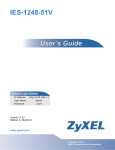 ZyXEL Communications IES-1248-51 User`s guide